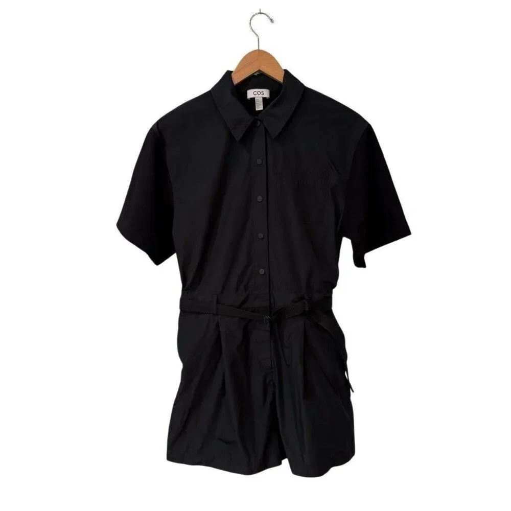 COS Womens Shell Panel Romper Black Size XS